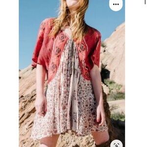 free people dress red tunic